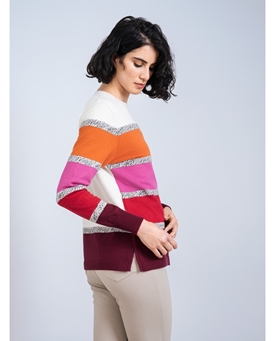 Scorzzo_ Jersey listado cuello redondo - Imagen 2