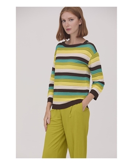 Scorzzo_ Jersey manga 3/4 cuello barco calado - Imagen 1