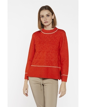 Scorzzo_ Jersey punto naranja - Imagen 1