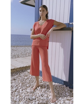 Scorzzo_ Pantalón culotte con botones - Imagen 1