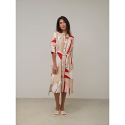 Scorzzo_ Vestido estampado barco - Imagen 1