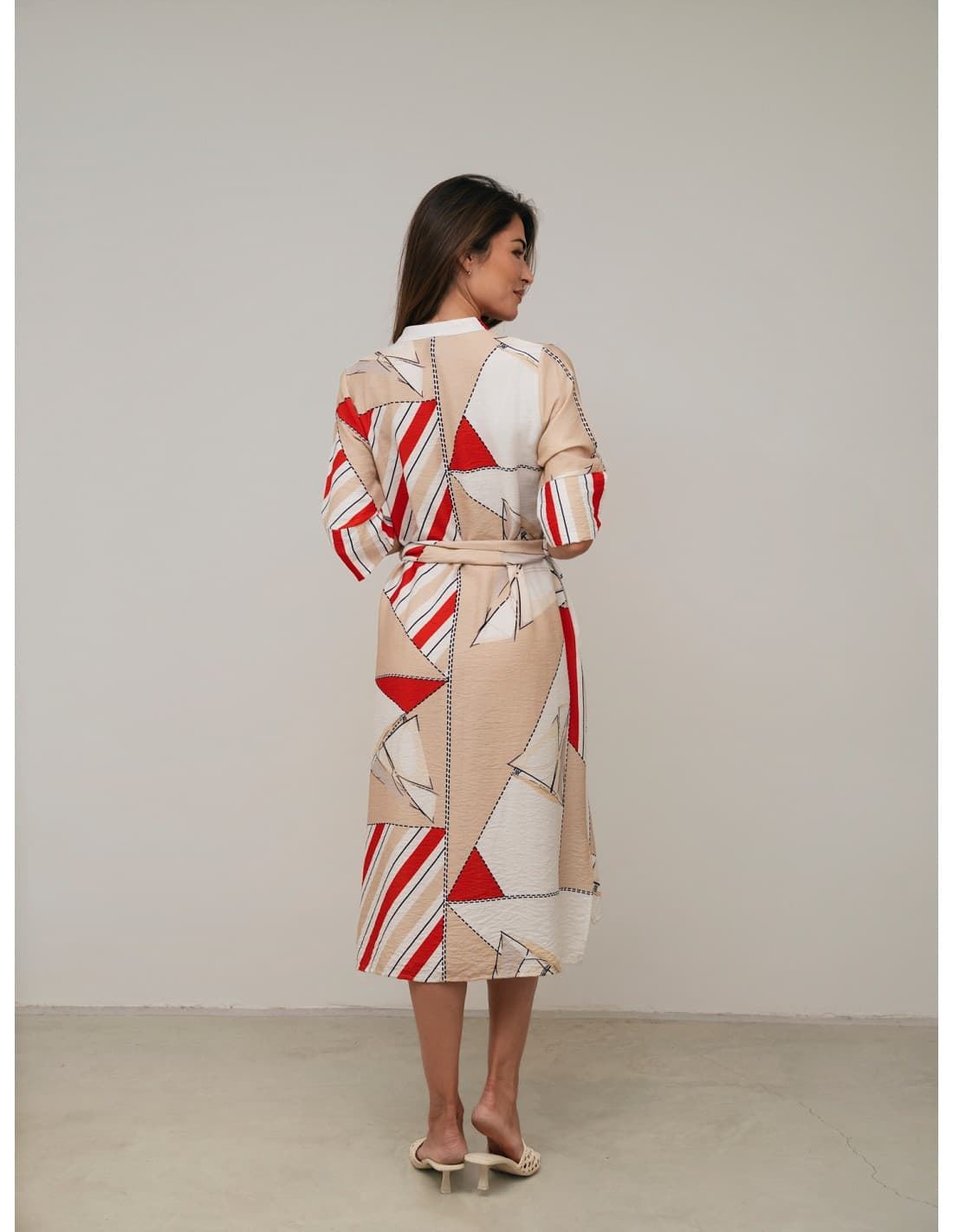 Scorzzo_ Vestido estampado barco - Imagen 2