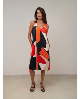 SCORZZO_Vestido estampado tirantes - Imagen 1