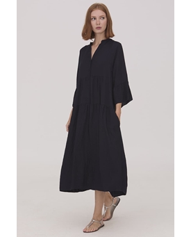 Scorzzo_ Vestido midi marino - Imagen 1