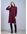 Scorzzo_ Vestido punto cuello subido burdeos - Imagen 1