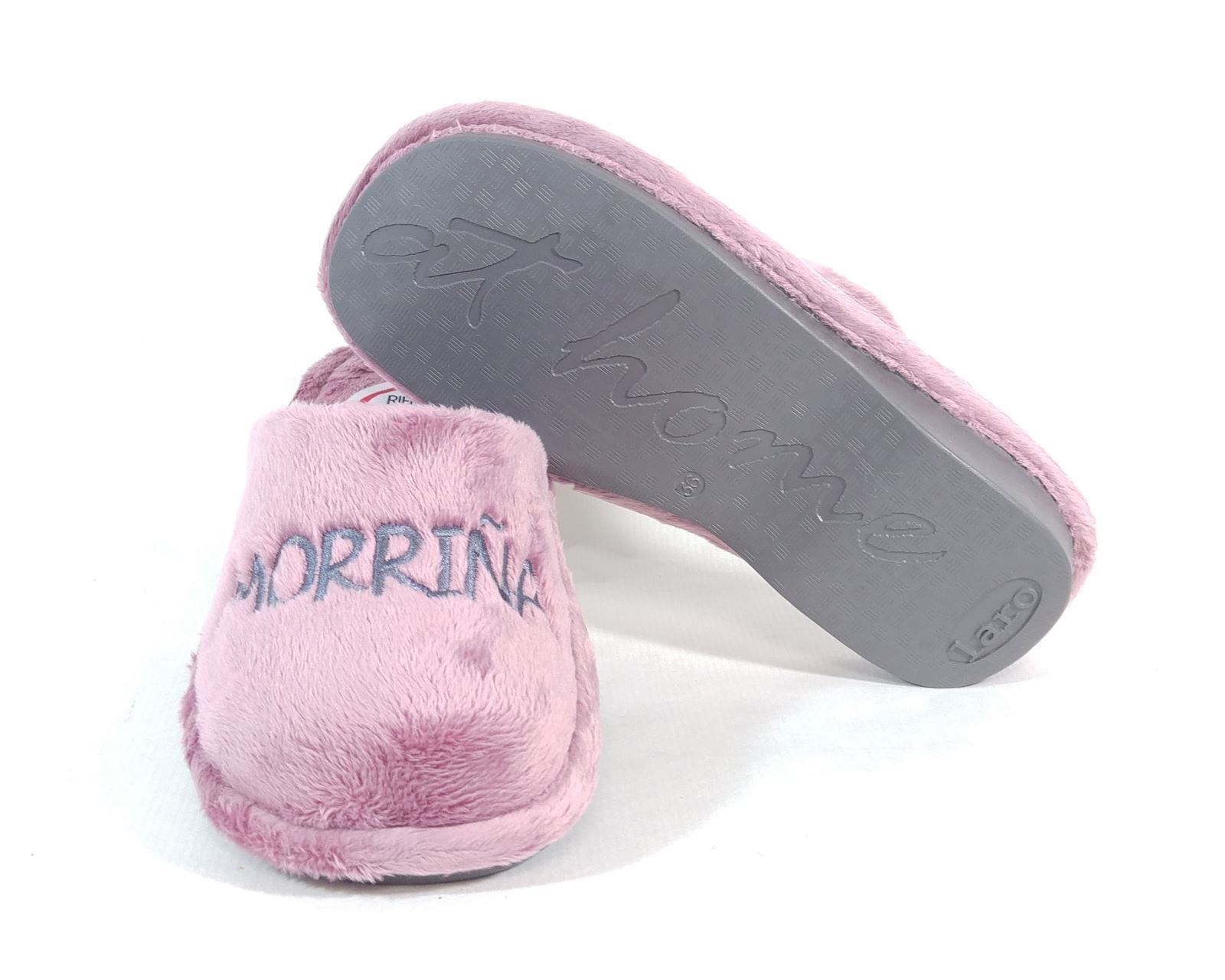 Se me rien lo pies_ Zapatilla abierta rosa para mujer - Imagen 4