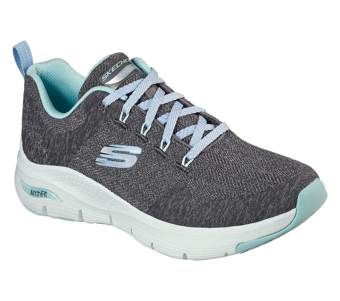 Skechers_ Deportivo arch fit- comfy wave gris - Imagen 2