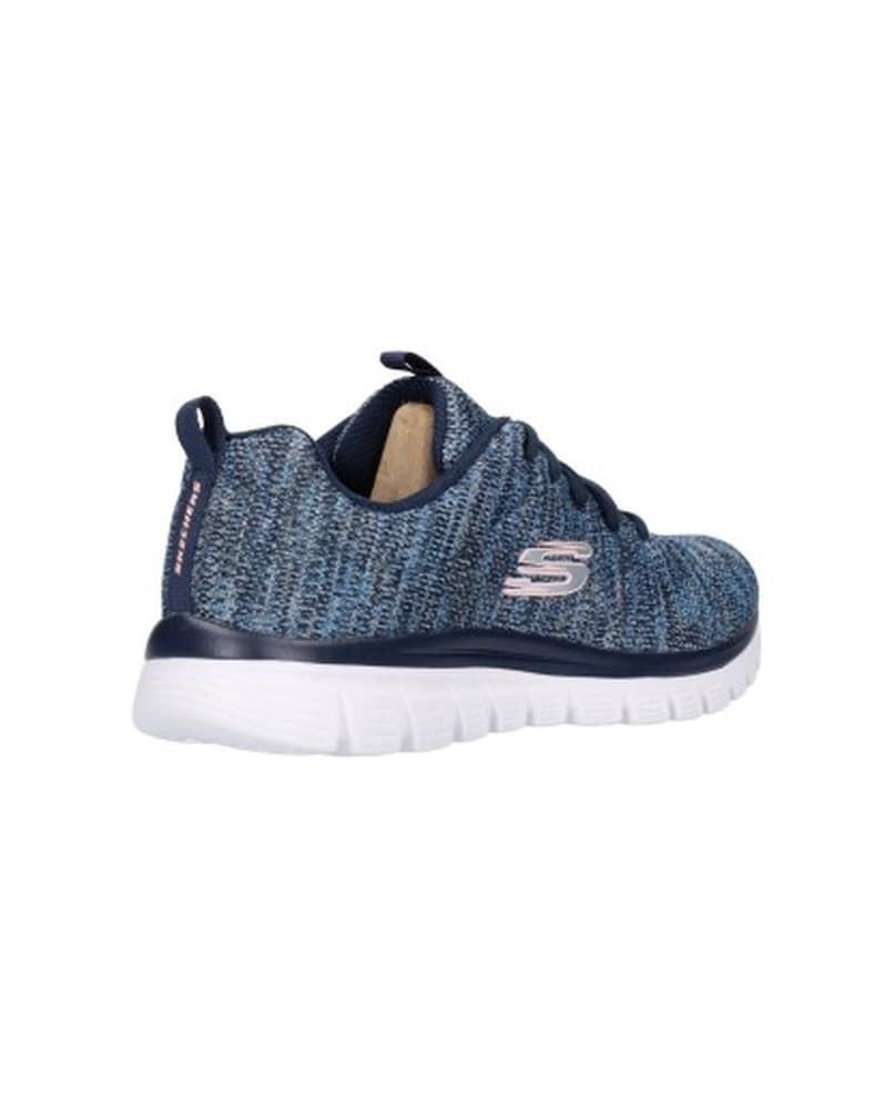 Skechers_ Deportivo cordones azul - Imagen 4