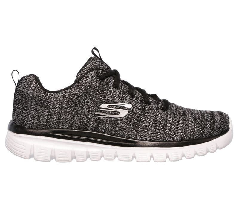 Skechers_ Deportivo cordones gris Graceful - Imagen 1