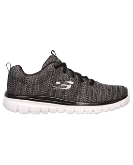 Skechers_ Deportivo cordones gris Graceful - Imagen 1