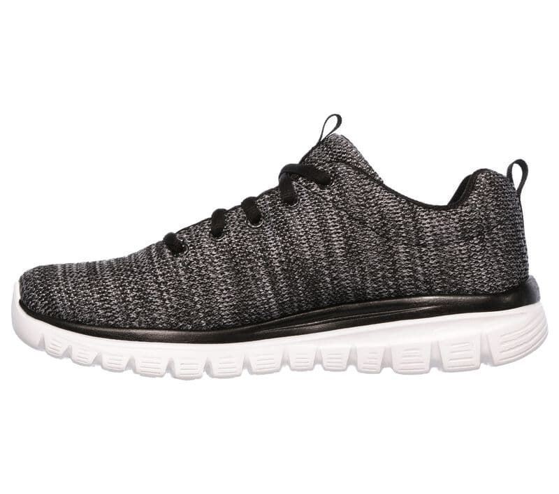 Skechers_ Deportivo cordones gris Graceful - Imagen 3