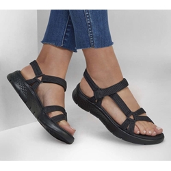 Skechers_ Sandalia go walk flex negra - Imagen 2