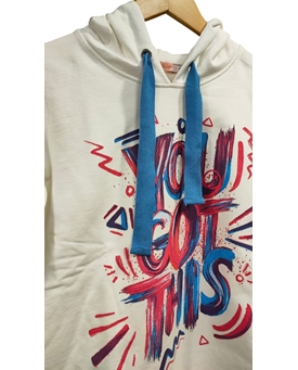 Sudadera con capucha blanca - Imagen 2