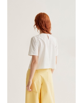 Top algodón con botones florales - Imagen 2