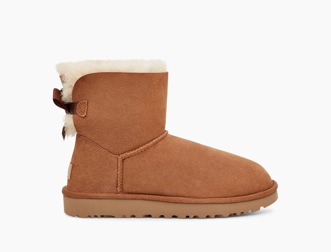 UGG_ Bota Mini Balley bow II Chesnut - Imagen 1