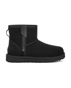 UGG_ Bota W Classic Mini Bailey Zip negra - Imagen 1