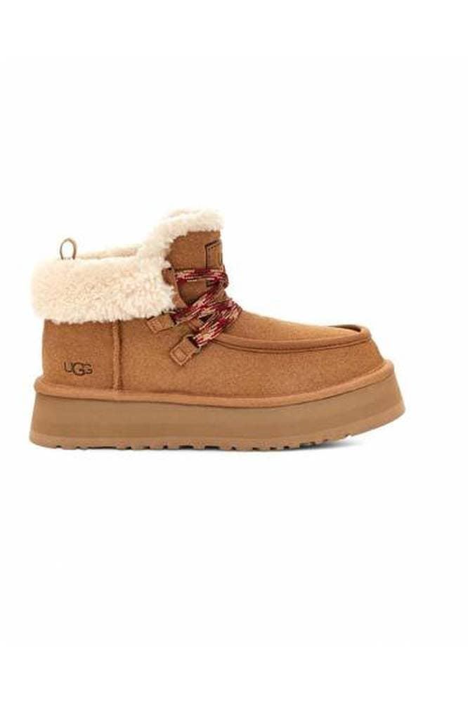 UGG_ Bota W Funkarra Cabin Cuff chestnut - Imagen 1