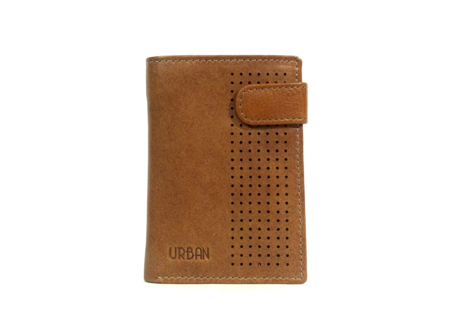 URBAN_ Cartera george negro/cuero caballero - Imagen 1