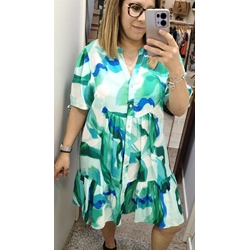 Vestido corto estampado - Imagen 2