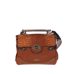 Volum Bags_ Bolso coctail piel negro/cuero - Imagen 1