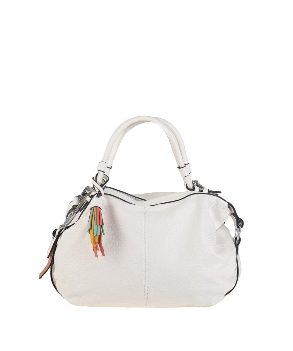 Volum Bags_ Bolso tipo bowling blanco - Imagen 1