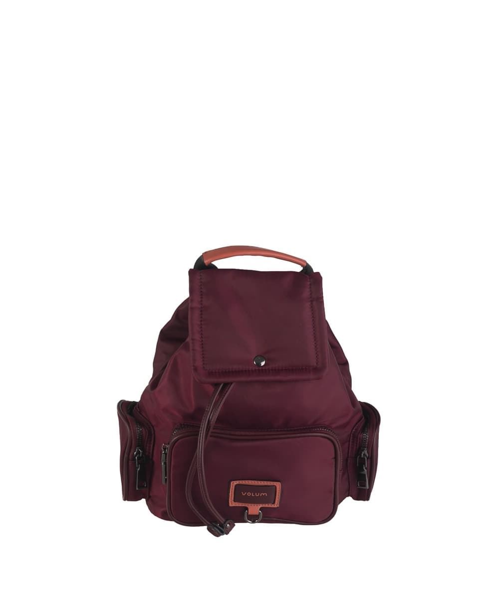 Volum Bags_ Mochila Aliso nylon burdeos - Imagen 1