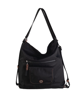 Volum_ Bolso/mochila nylon negro - Imagen 1