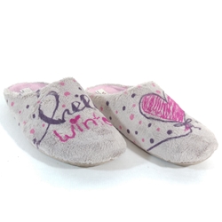 Vulladi_ Zapatilla abierta gris para mujer - Imagen 2