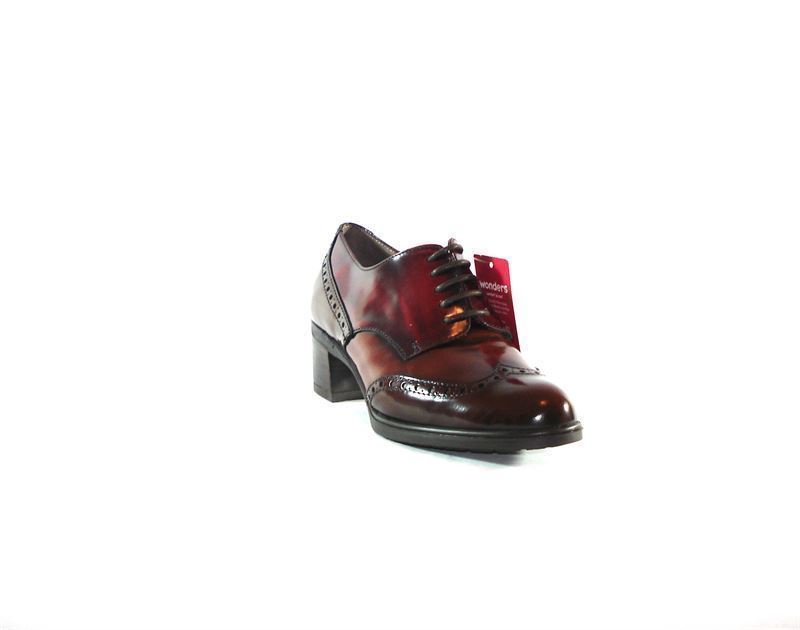 Wonders- Zapatos cordones burdeos-marrón - Imagen 1