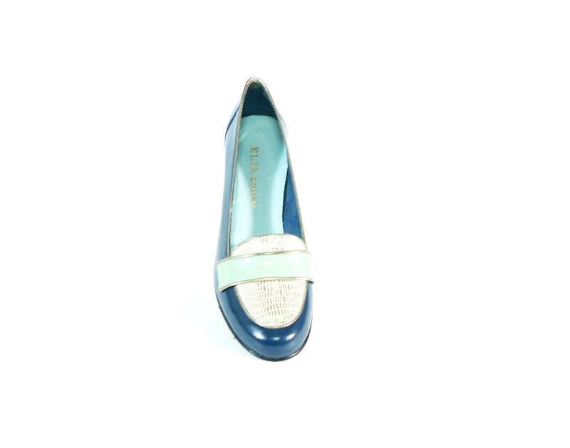 Zapato mujer antifaz en azul. Elía Román - Imagen 3