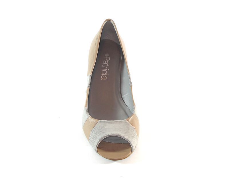 Zapato tacón beig-gris, Patricia - Imagen 3