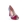 Zapato tacón rayas marino detalles fucsia, Si by sinela - Imagen 1