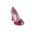 Zapato tacón rayas marino detalles fucsia, Si by sinela - Imagen 1
